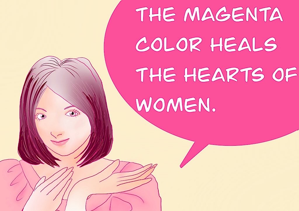 Magenta woman.