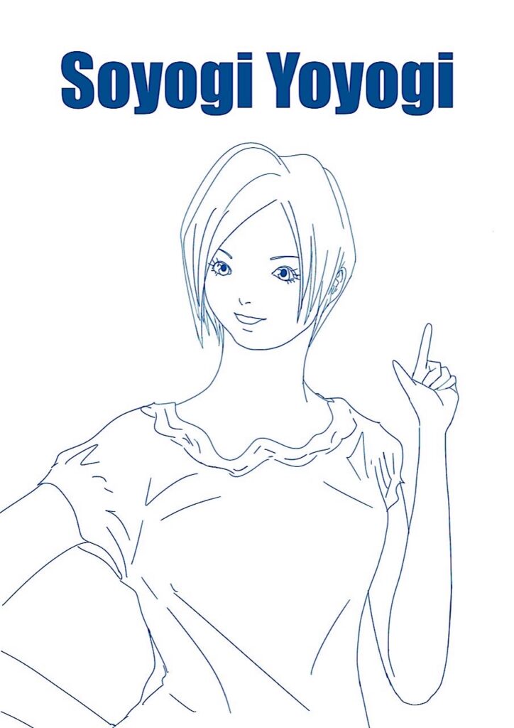 A girl short hair character, my original 