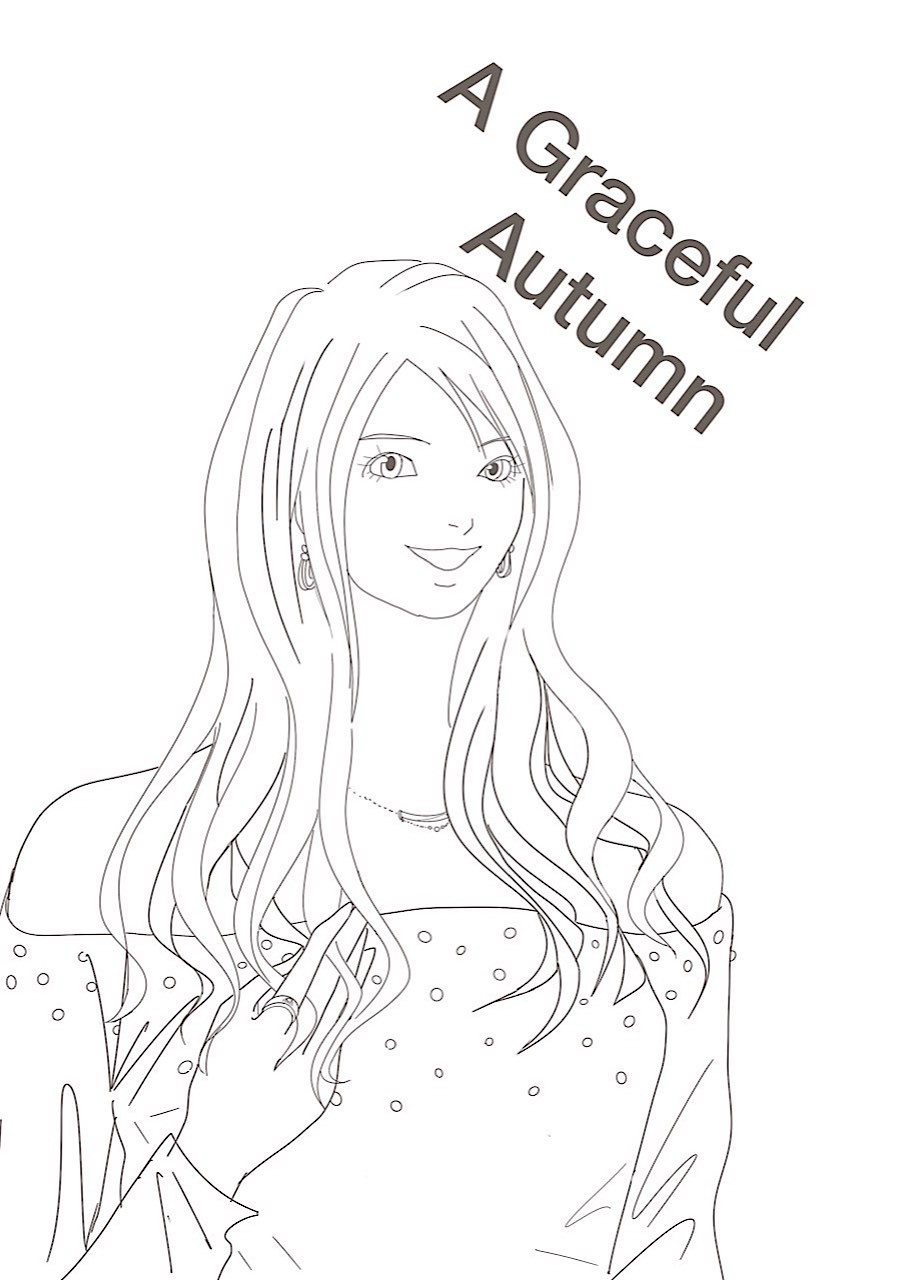A woman with long hair