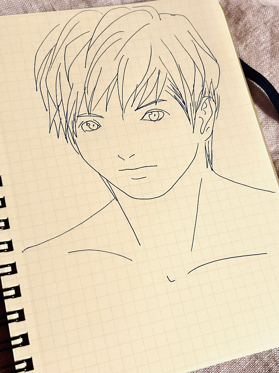 A man is staring intently at you