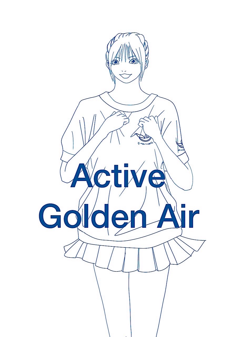 A girl who is excited wearing sporty clothes
